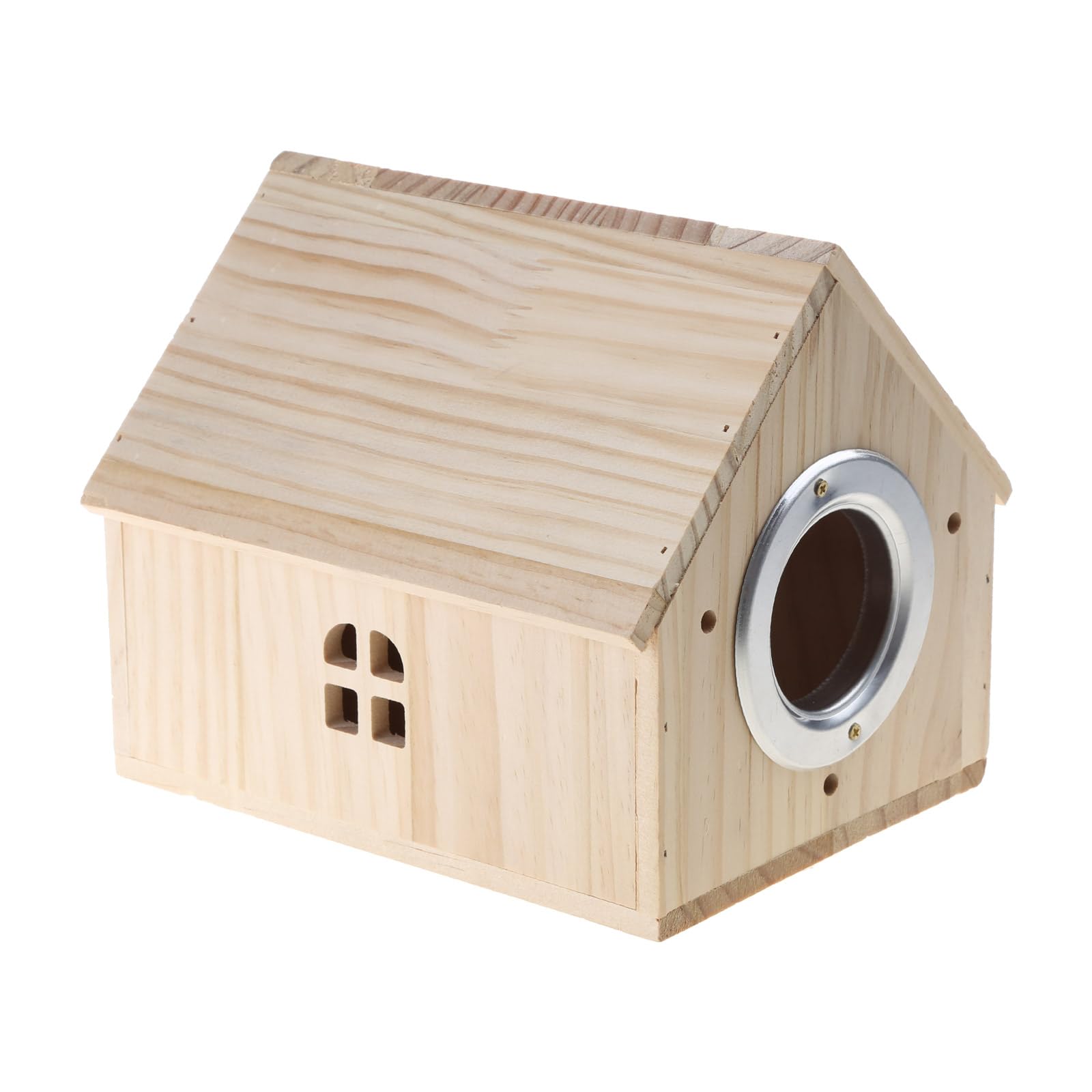 Caja de cría pájaros Madera | For periquitos y agapornis: caja nido de madera con percha