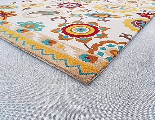 Image of Soft Pure Woolen Modern Collection Tufted Carpet for Living Room,Bedroom'Kitchen and Hall (7 X 10) Feet