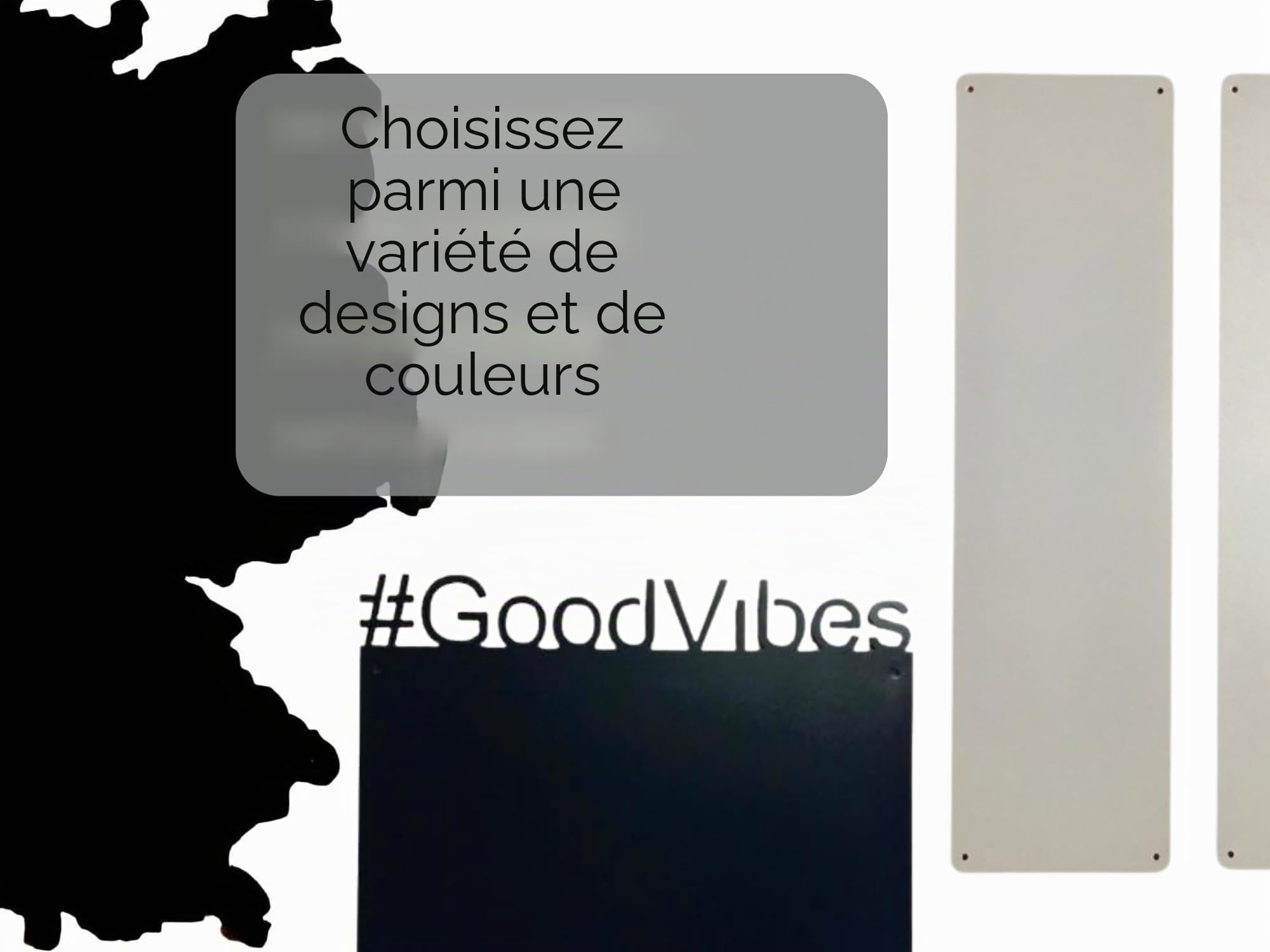 Metal Tableau Magnétique Mural Blanc 80x50 cm, Plaque Aimanté, Acier Inoxydable, Cuisine, Bureau, Chambre D'enfant, pour Lettres Magnétiques, Chiffres, Notes, Photos