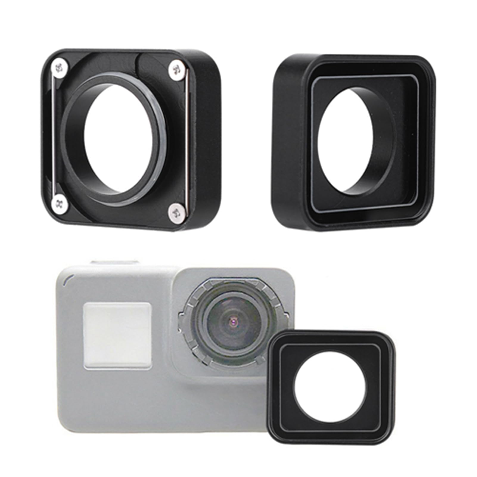Replacement Protective Lens Cover for 5 6 7 Black Camera, Protective Glass Cover Action Camera Accessories Kits