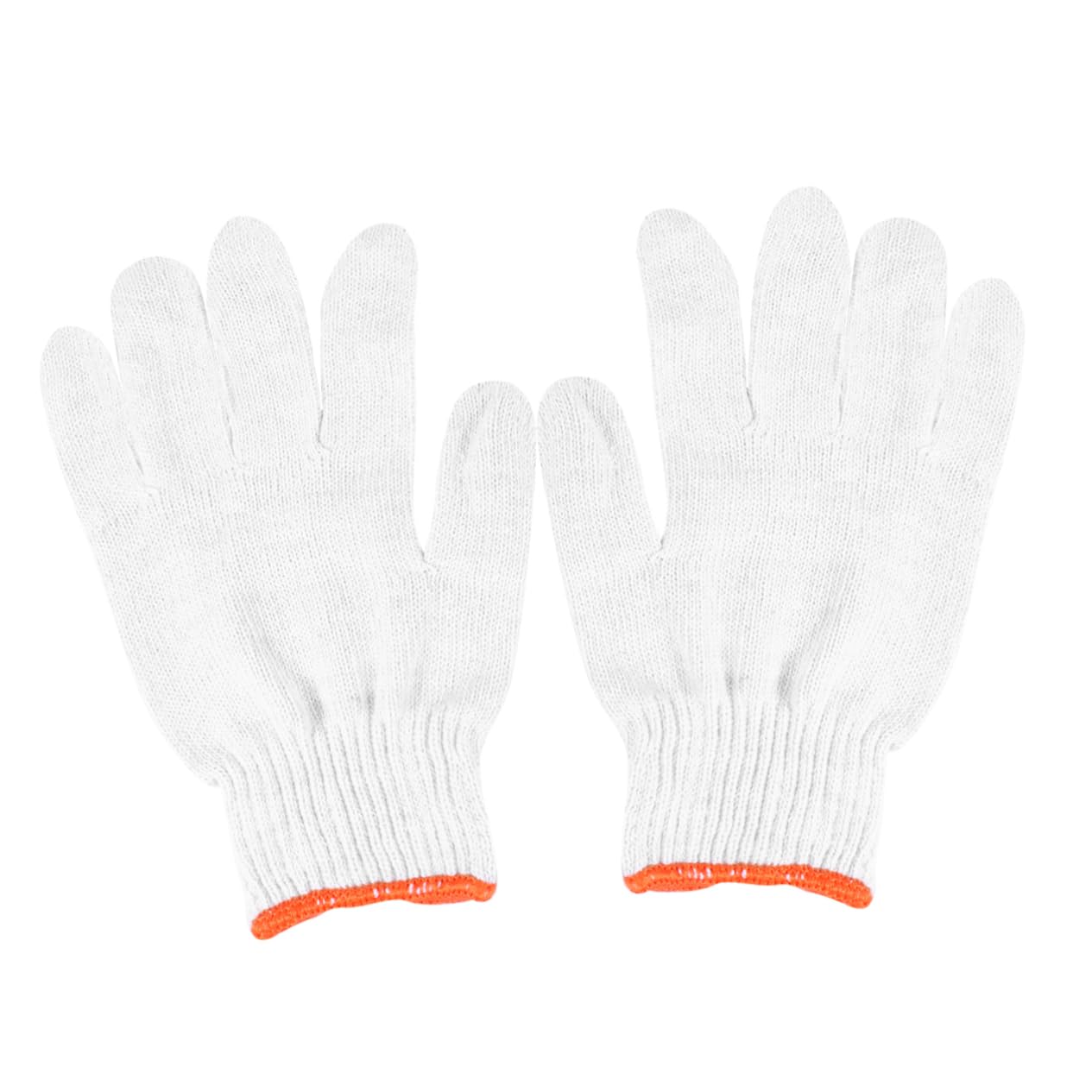 Rutschfeste 24 Baumwollgarnhandschuhe Weiße Paar Arbeitsschutzhandschuhe | Baumwolle, Schutz für Hände, für Verschiedene Arbeiten und Industrielle Fertigung, Farbe Weiß