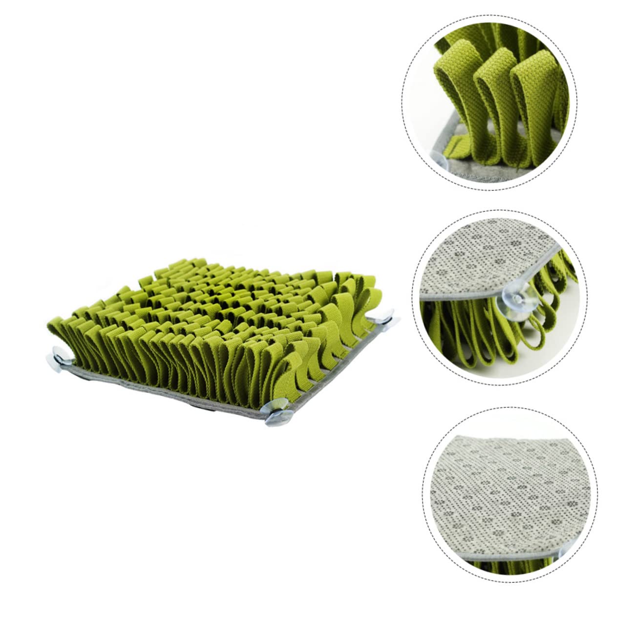 Angoily Tapis d'alimentation pour Chien Renifleur, Vert, Peluche