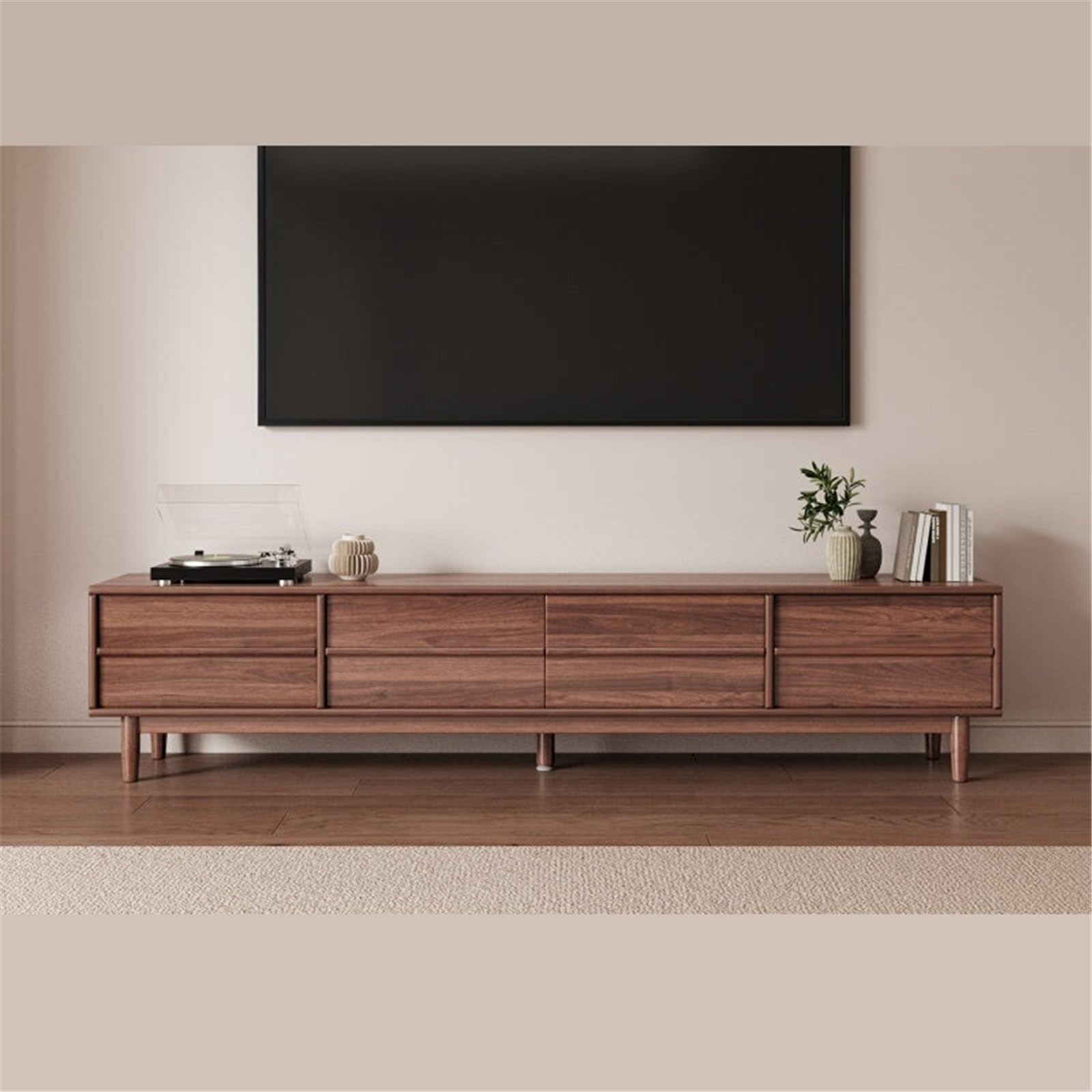 Soporte TV Pared Soporte for TV, Estante Central de Entretenimiento, Consola Moderna con Almacenamiento for Sala Estar Mueble de TV con estantes