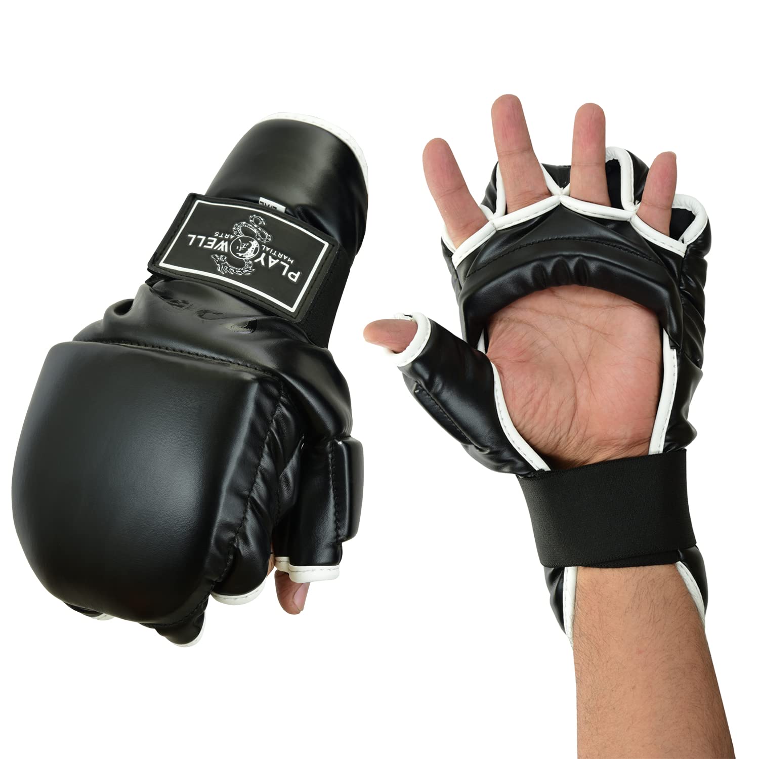 Playwell Elite Range : Kampfsport Kung Fu Cobra Ringen & Sparring Handschuhe - Neu (Groß / XL)