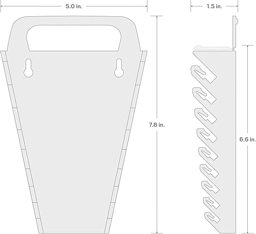 Miniatura 2 de TEKTON Soporte de llave de 9 herramientas (rojo)  79365