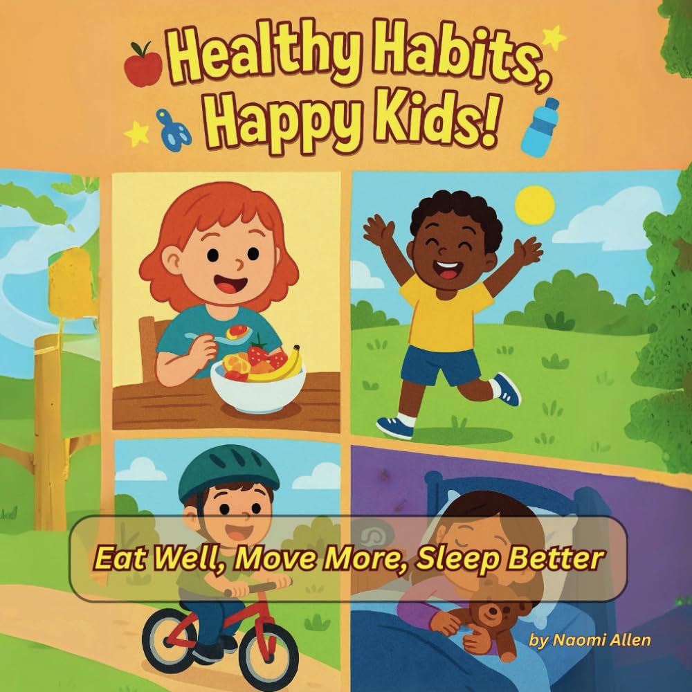 Healthy Habits, Happy Kids! – Eat Well, Move More, Sleep Better: A Fun Guide to Staying Strong, Happy, and Full of Energy!