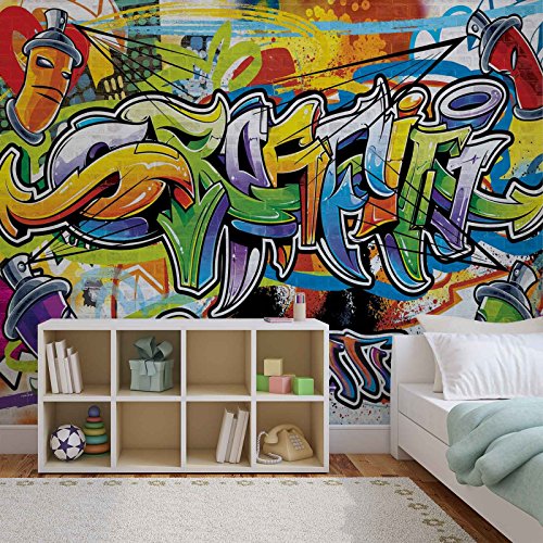 Papel Tapiz Fotomural 1400VEXXXL -Graffiti - XXXL - 416cm x 254cm -...