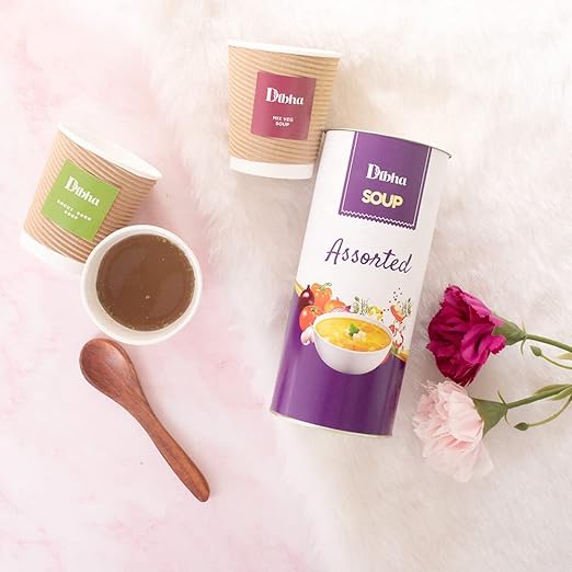 Dibha - HONEST SNACKING Instant Assorted Soup 50g (Ready to Drink Instant Soup Cups)