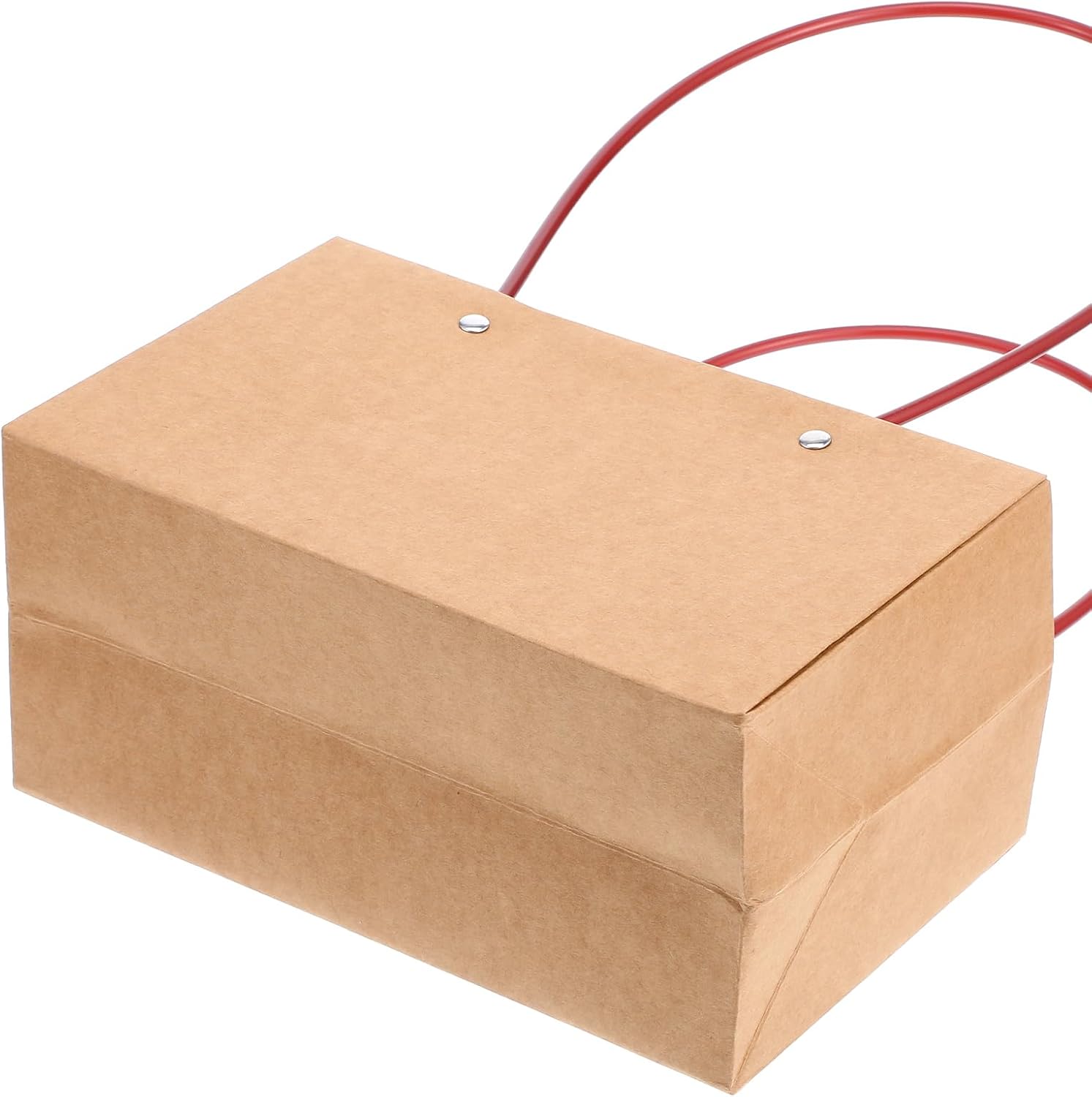 Limbeuuu 16-Pack Brown Paper Flower Gift Bags, Brown Bouquet Bag Box with Handle, Small Paper Carrier Tote Bags with Waterproof Lining for Floral Arrangements, Party Favor, Ultra Thick