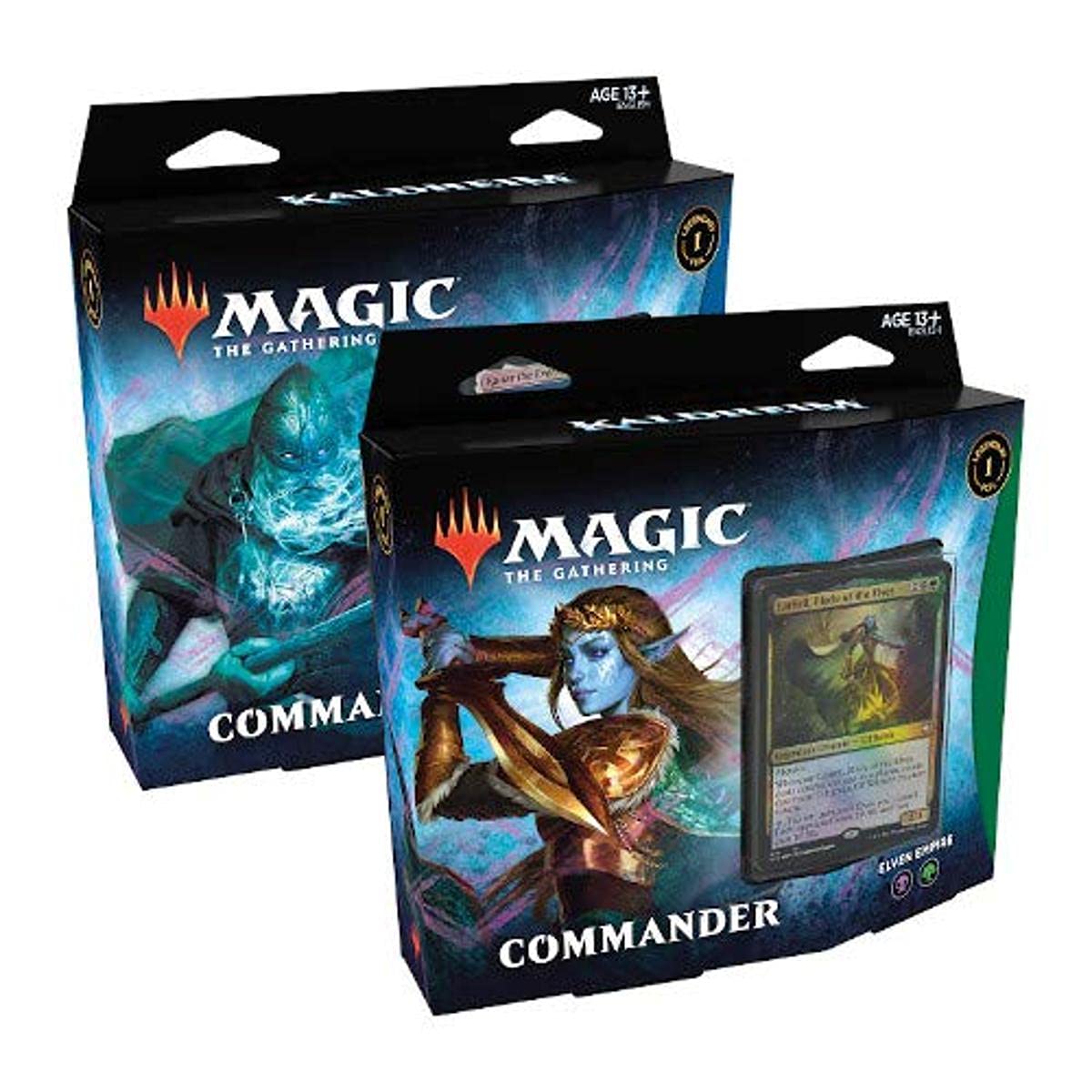 Amazon.com: Magic The Gathering MTG-KHM-CD-EN Kaldheim Commander Display of  6 Decks, Multi : Toys & Games