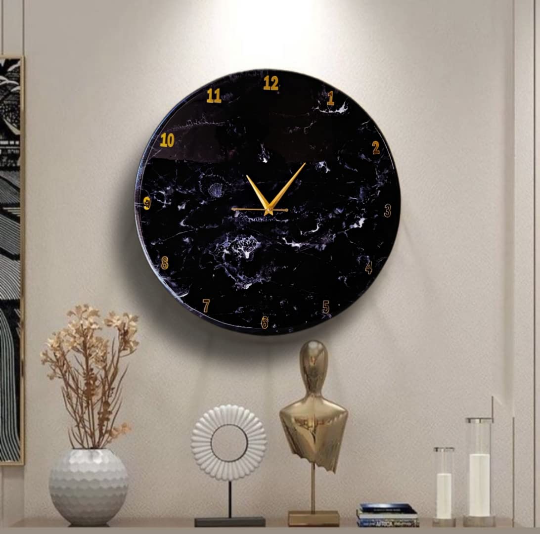 Buy Pacific Resin Art Wall Clock for Home Home Decor Wall Decor Premium 22mm Thickness