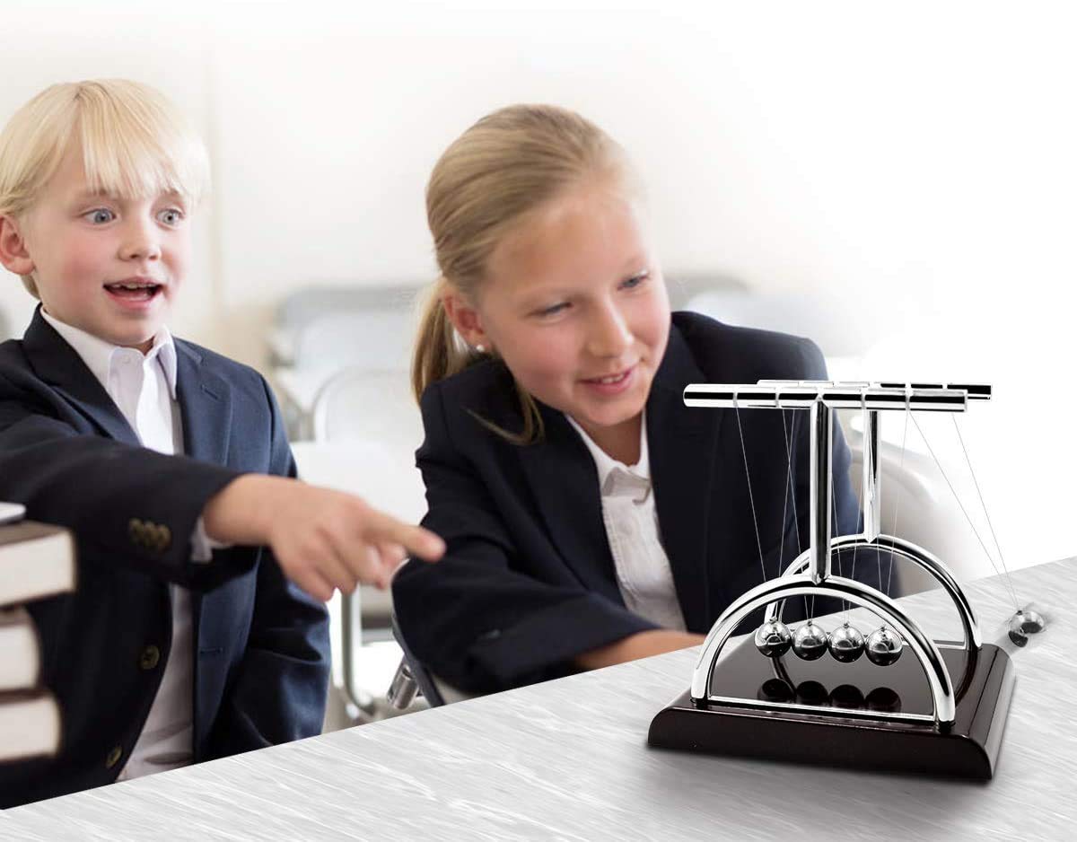 Buy AXMIOUS Newton's Cradle Balance Ball Pendulum Balls Swinging Balls