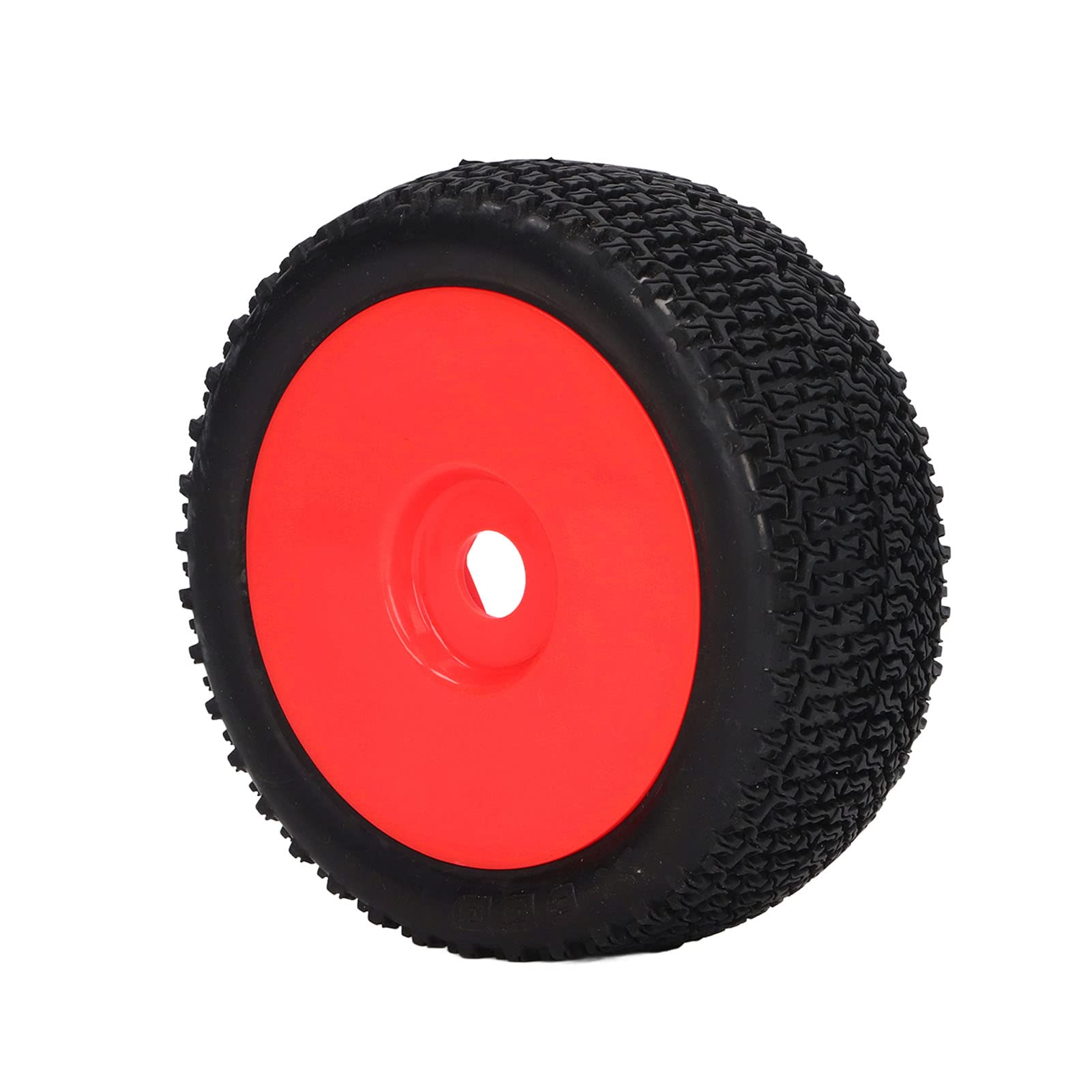 Opony samochodowe RC X600 Bieżnik Wysokiej jakości gumowe plastikowe opony zamienne do TRAXXAS SLASH 1/10 RC Short Truck Zestaw 4 sztuk z adapterami W zestawie nakrętki i klucz (Czerwony)