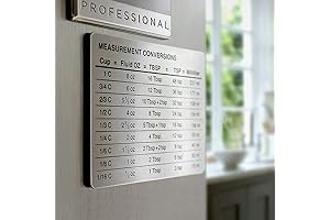 SOONHUA Ounces to Cups Conversion Chart Refrigerator Magnet