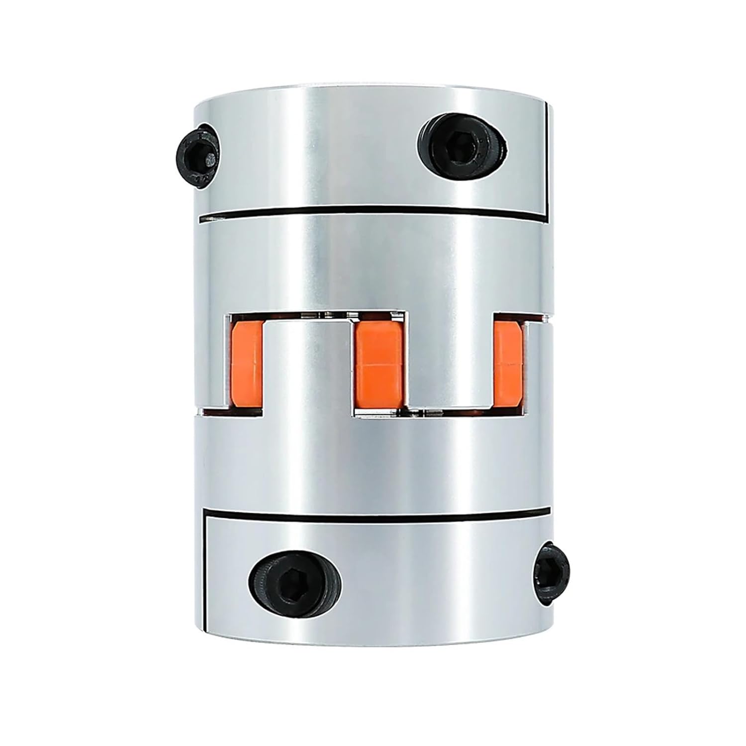 D65L90 Four Jaws Aluminum Plum Flexible Coupling Motor Shaft Connector Inner Dia 16-45mm 1Pcs(18mm to 18mm)