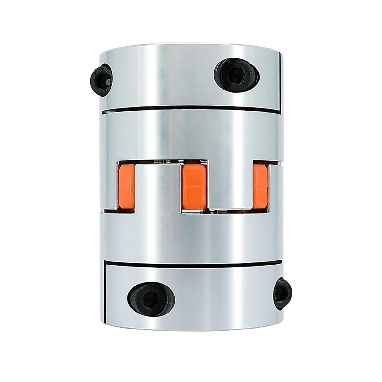 Accouplement flexible en aluminium D65L90 à quatre mâchoires for arbre de moteur, diamètre intérieur 16-45 mm, 1 pièce(16mm to 16mm)
