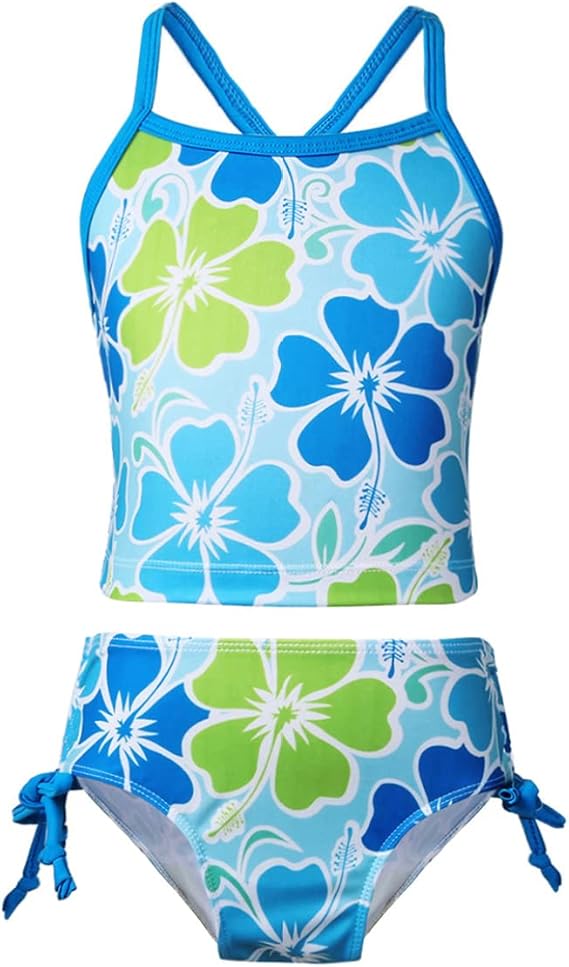 Hansber Hansber 2tlg. Mädchen Tankini Set 2pcs Badeanzug Badeshirt