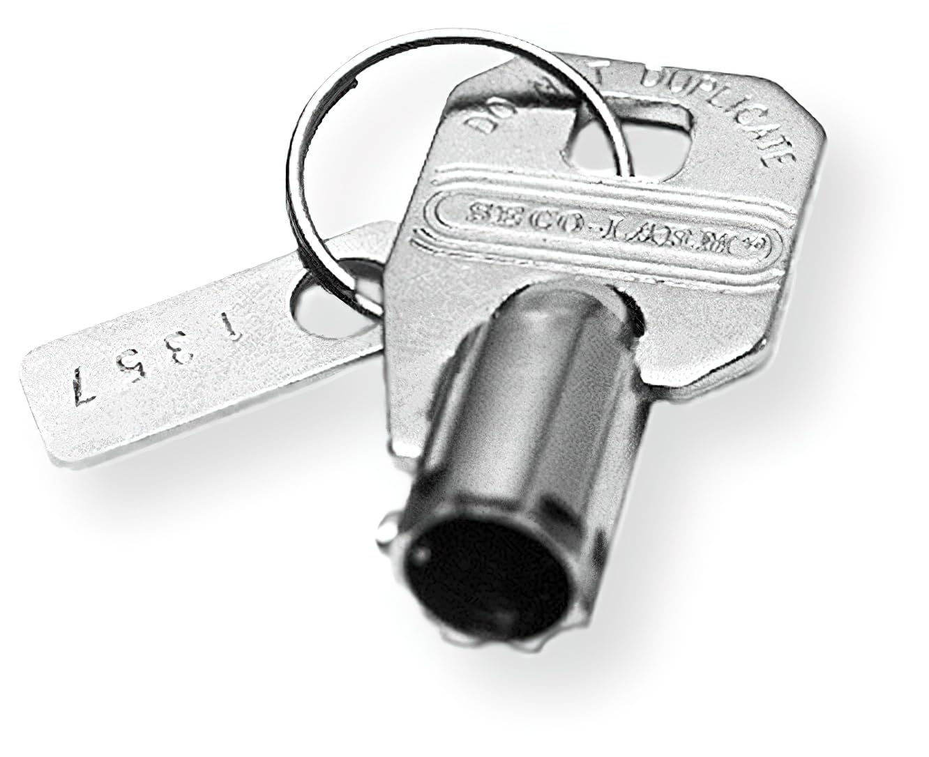 Seco-Larm SS-090KN-2 Extra Key for Tubular Key Lock Switch, Replacement Key 1302 Compatible with SS-090 and SS-095 Series