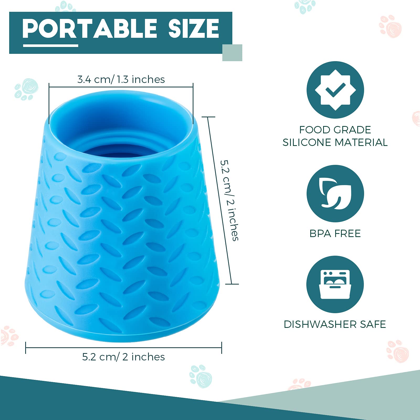 3 Pieces Portable Outdoor Shower for Dogs, Bottle Attachment Outdoor Water Sprayer Accessory, Works with Most Plastic Water or Soda Bottles from 16 oz to 2 Liters (Sky Blue, Light Green, Orange) Product Image 6