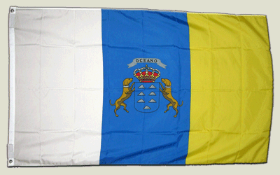 Preisvergleich Produktbild Flagge Spanien Kanaren - 90 x 150 cm [Misc.]