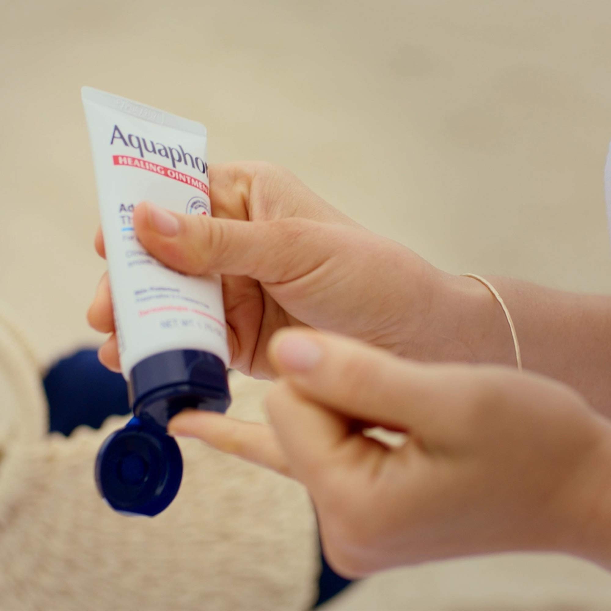 Aquaphor Healing Ointment Pack of 3, Travel Size Protectant for