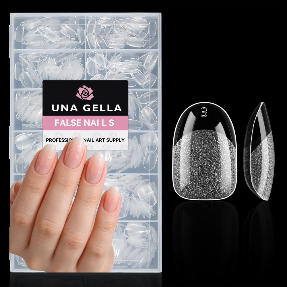 UNA GELLA Almond Nail Tips - 504PCS -21 UNA GELLA Almond Nail Tips - 504PCS -21