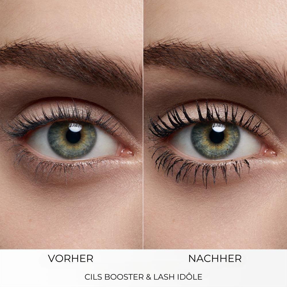 Lancôme Wimpern-Duo: Lash Idôle Flutter Extension Mascara 01 True Black für +5,5mm Verlängerung & Cils Booster XL Mascaragrundierung für Volumen & Pflege – Für atemberaubend lange Wimpern