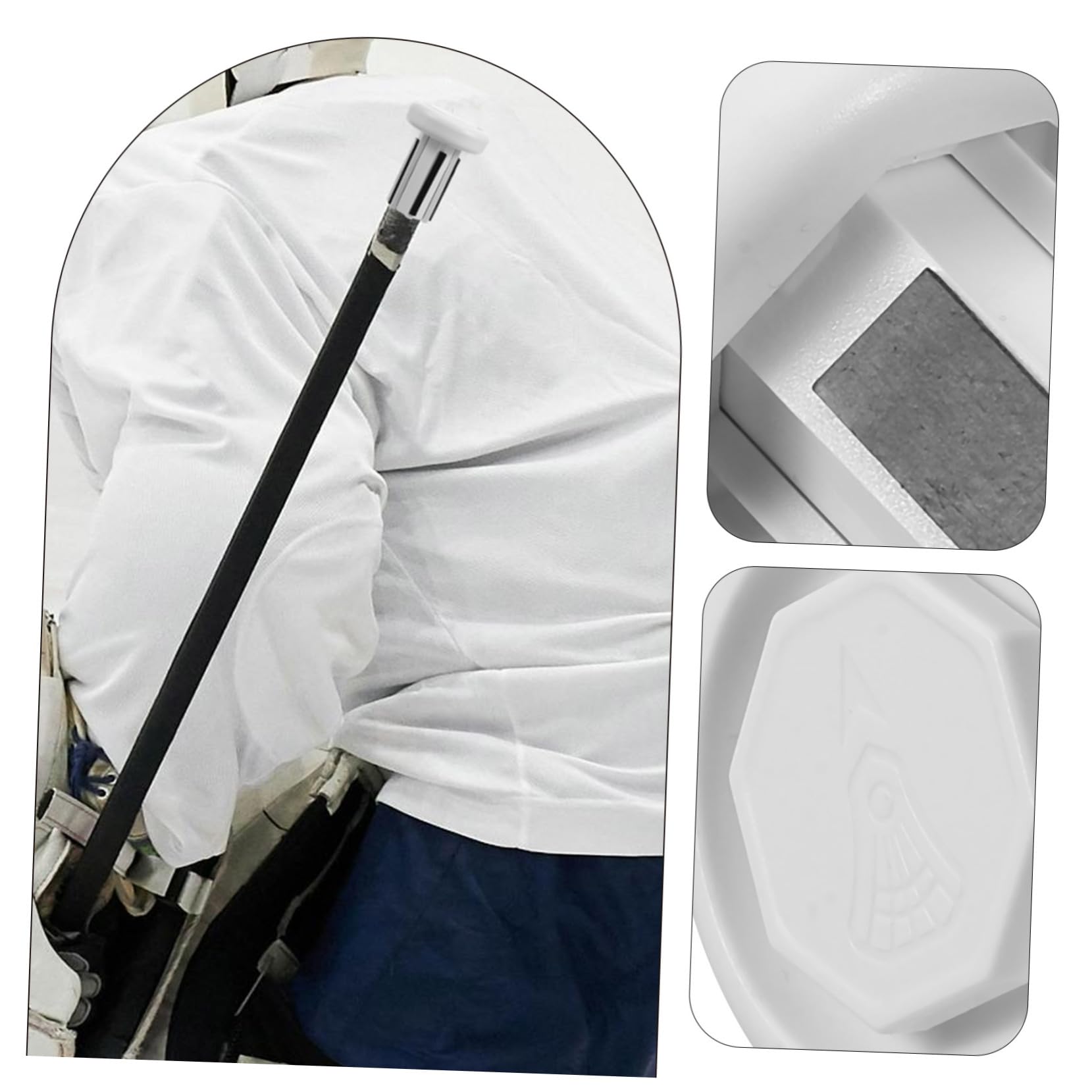 Mipcase Hockey Stick Protector Tape for Ice Hockey Stick End Cap White Sturdy Wear-Resistant Hockey Stick End Cover