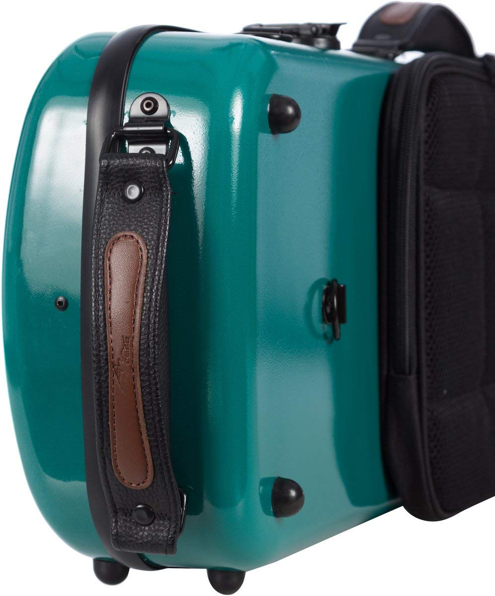 Geigenkoffer Glasfaser Oblong 4/4 green - navy blue M-Case