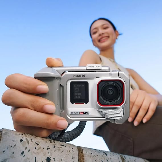 Insta360 Ace Pro 2 Xplorer Bundle (Arctic White) Action Camera with 8K Video Resolution