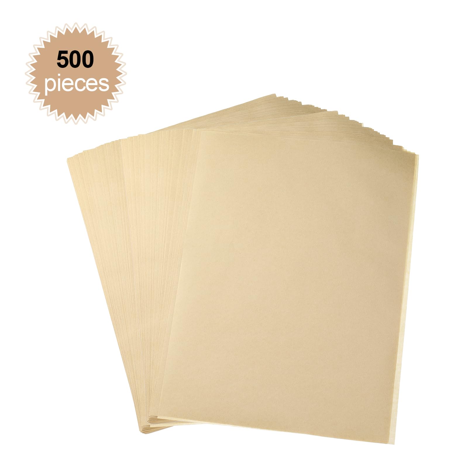 HARFINGTON 500 hojas cuadradas de papel pergamino de 9.05 x 13.05 pulgadas, impermeables, para envolver alimentos secos para sándwich, papel de hornear, cesta de picnic, pan, hamburguesas, cocina,