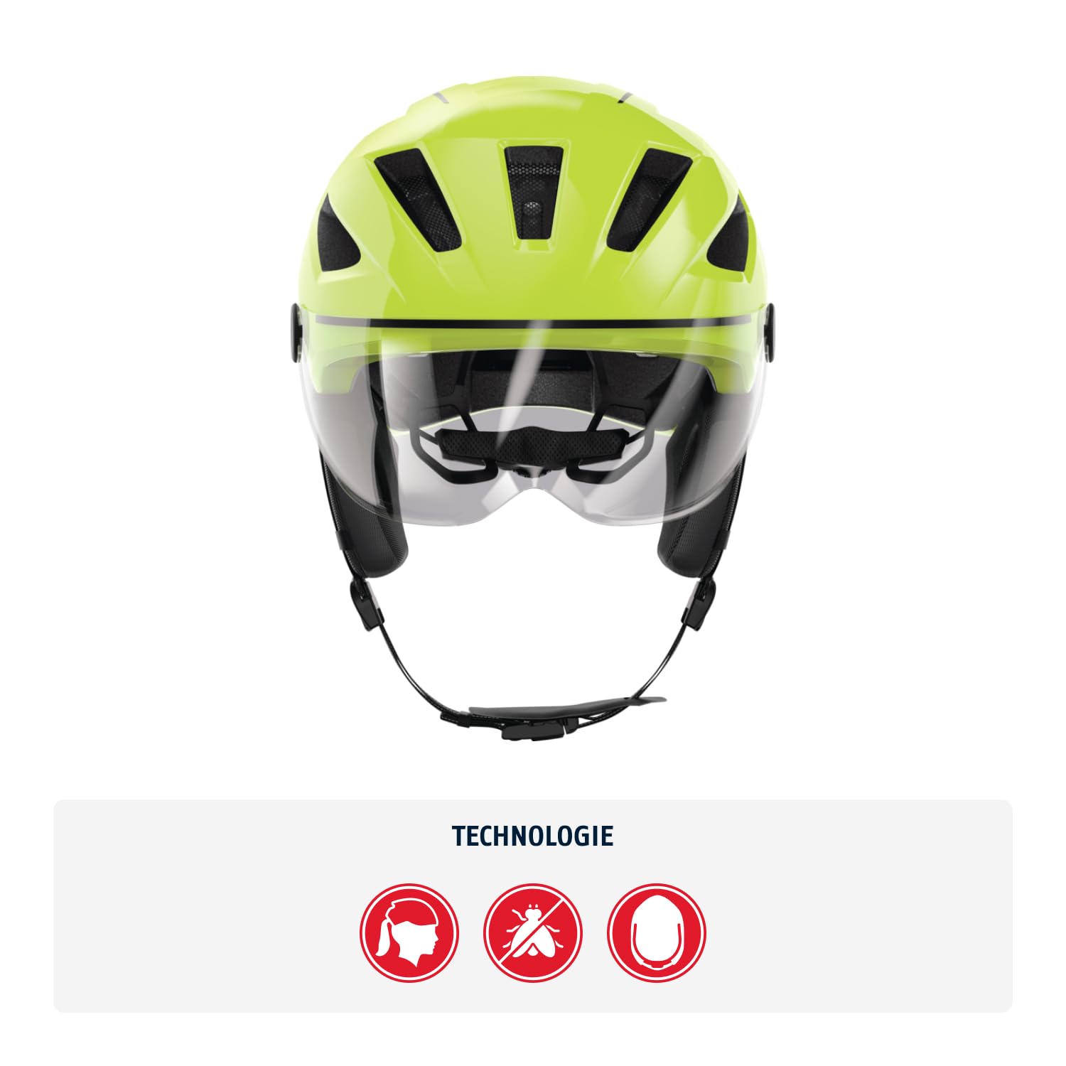 ABUS Stadthelm Pedelec 2.0 ACE - Fahrradhelm mit Rücklicht, Visier, Regenhaube, Ohrenschutz - für Damen und Herren
