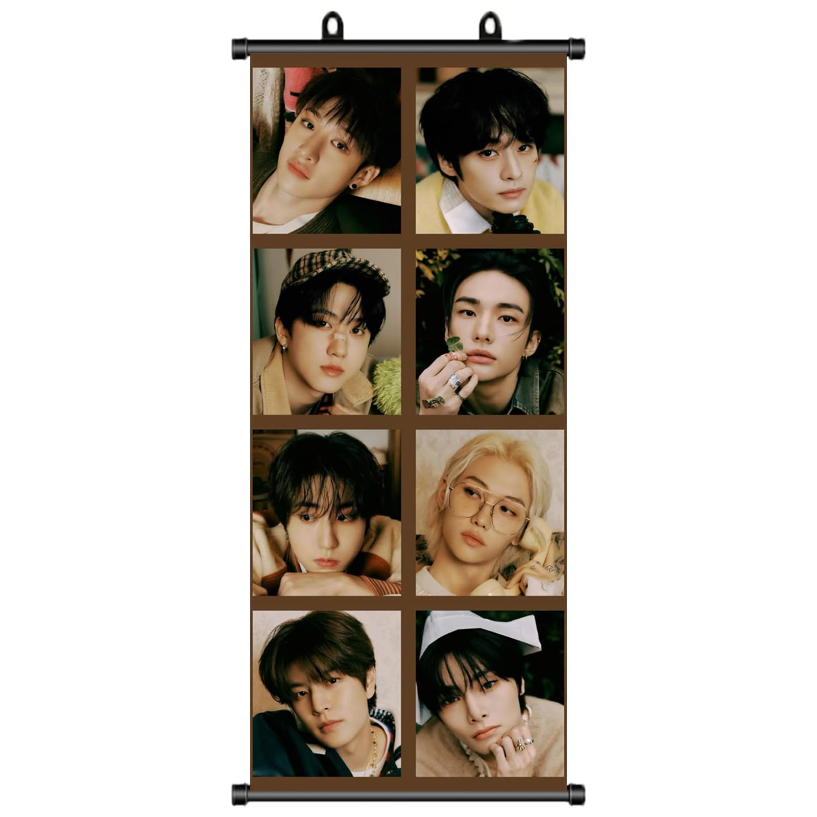 Stray Kids Poster Stray Kids, StrayKids Scroll Poster StrayKids Birthday Decoration Fabric Wall Decoration 70x30cm