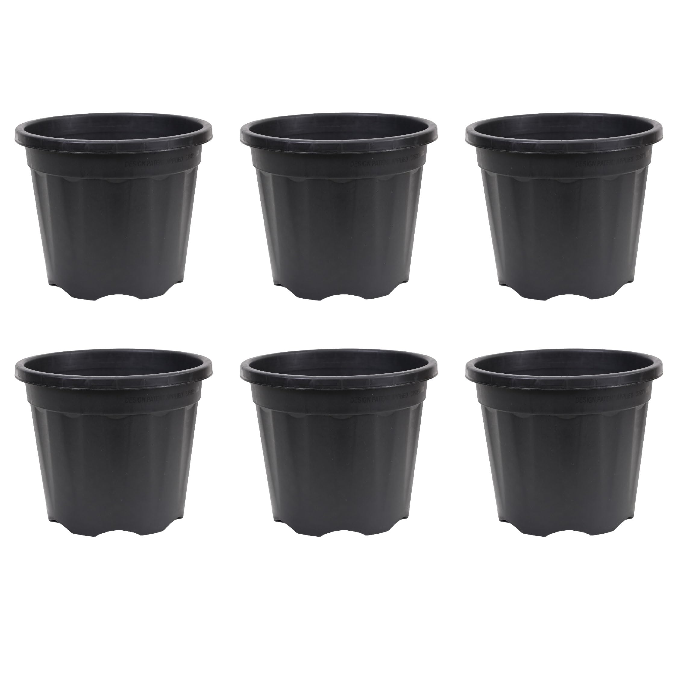 UGAOO Black Plant Pots - Set of 3 (14 Inch) -7 UGAOO Black Plant Pots - Set of 3 (14 Inch) -7