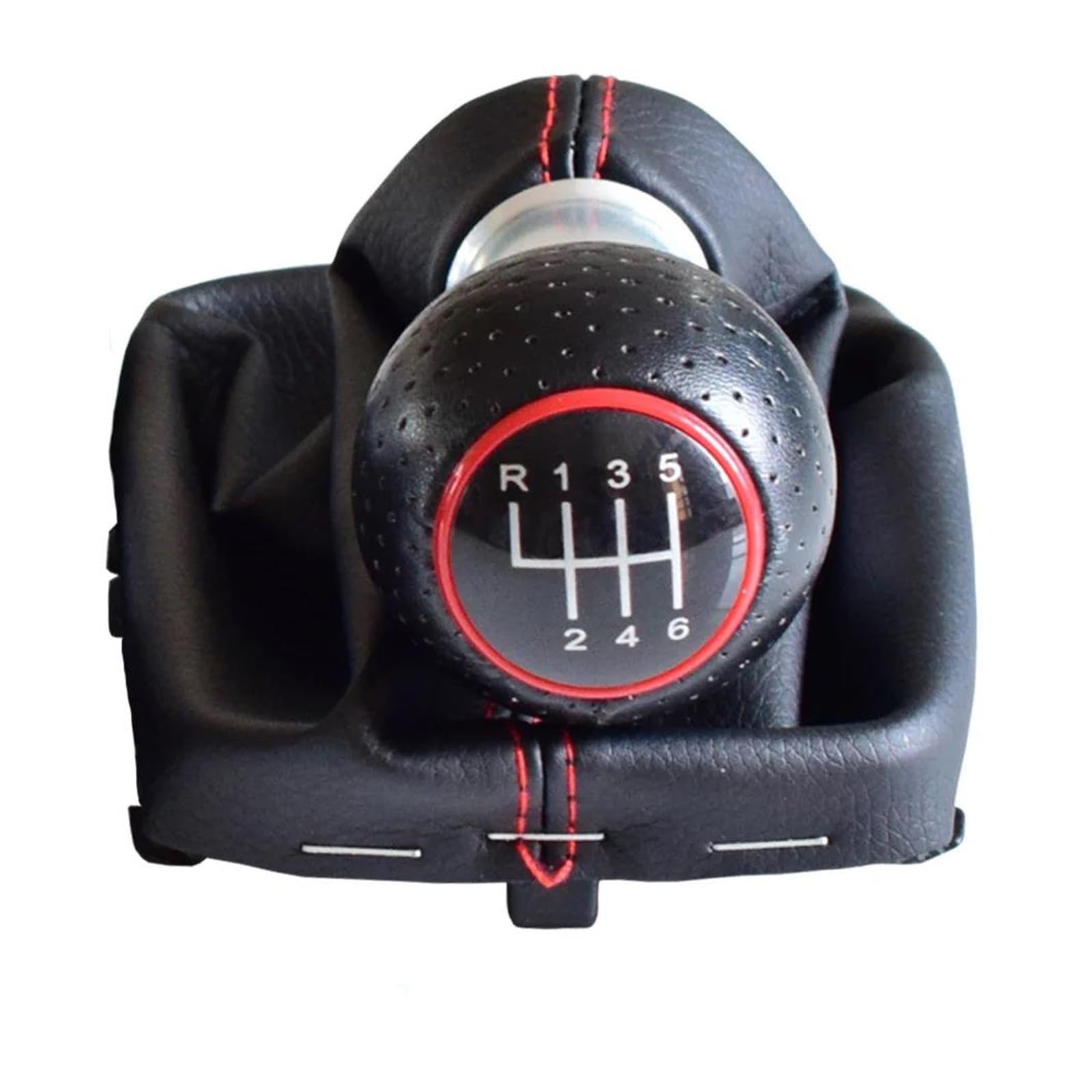 Uifcog For 6 Speed Gear Shifter Knob For Audi A3 S3 2001-2003 Manual 5 6 Speed Gear Shift Shifter Lever Knob Interior Decorate(For 6 Speed)