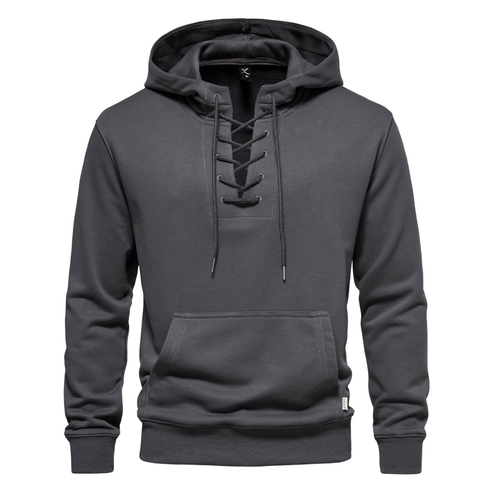 DIYAGO Drawstring Hoodies for Men Hippie Fall Winter Sweater Sweatshirt with Pocket Retro Sports Casual Slim Fit Pullover