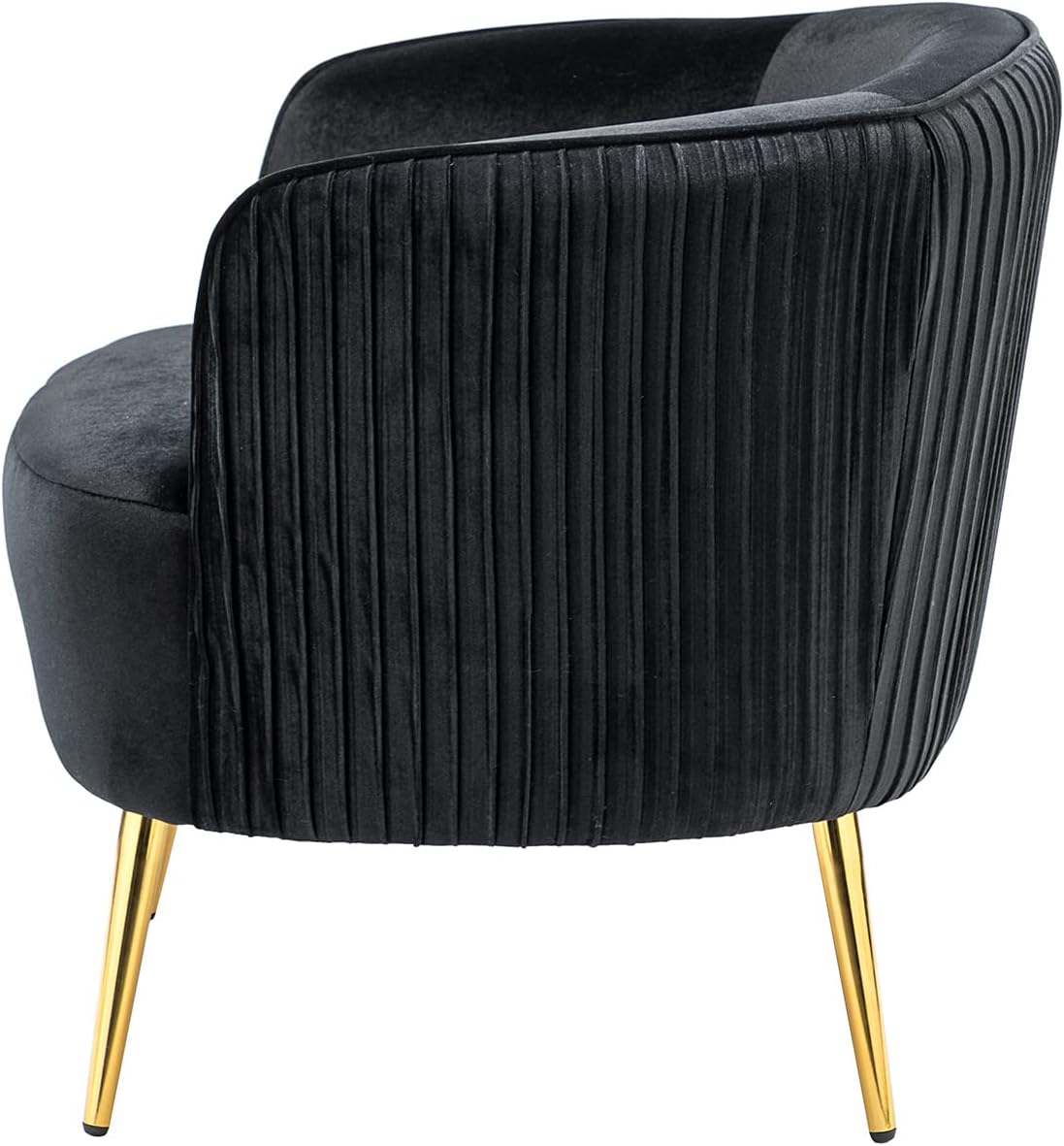 Buy HULALA HOME Modern Velvet Barrel Chairs Set of 2 with Gold Legs