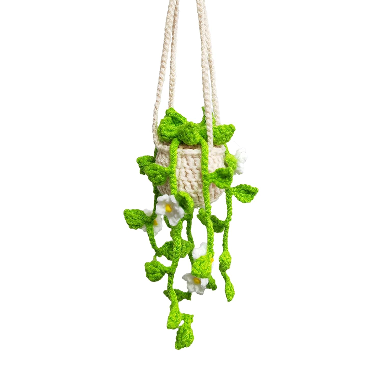 Crochet Car Hanging Ornament for Car Rearview Mirrior Decor
