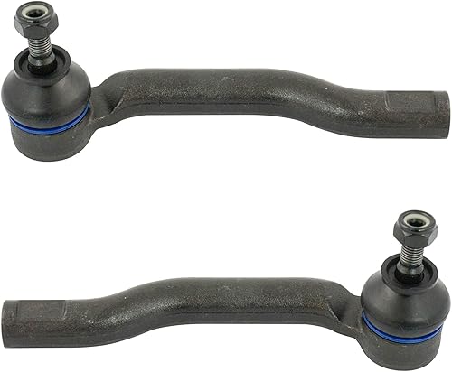 TRQ Juego de 2 piezas de suspensión delantera exterior LH RH con extremo de barra de acoplamiento, compatible con Nissan Versa Note