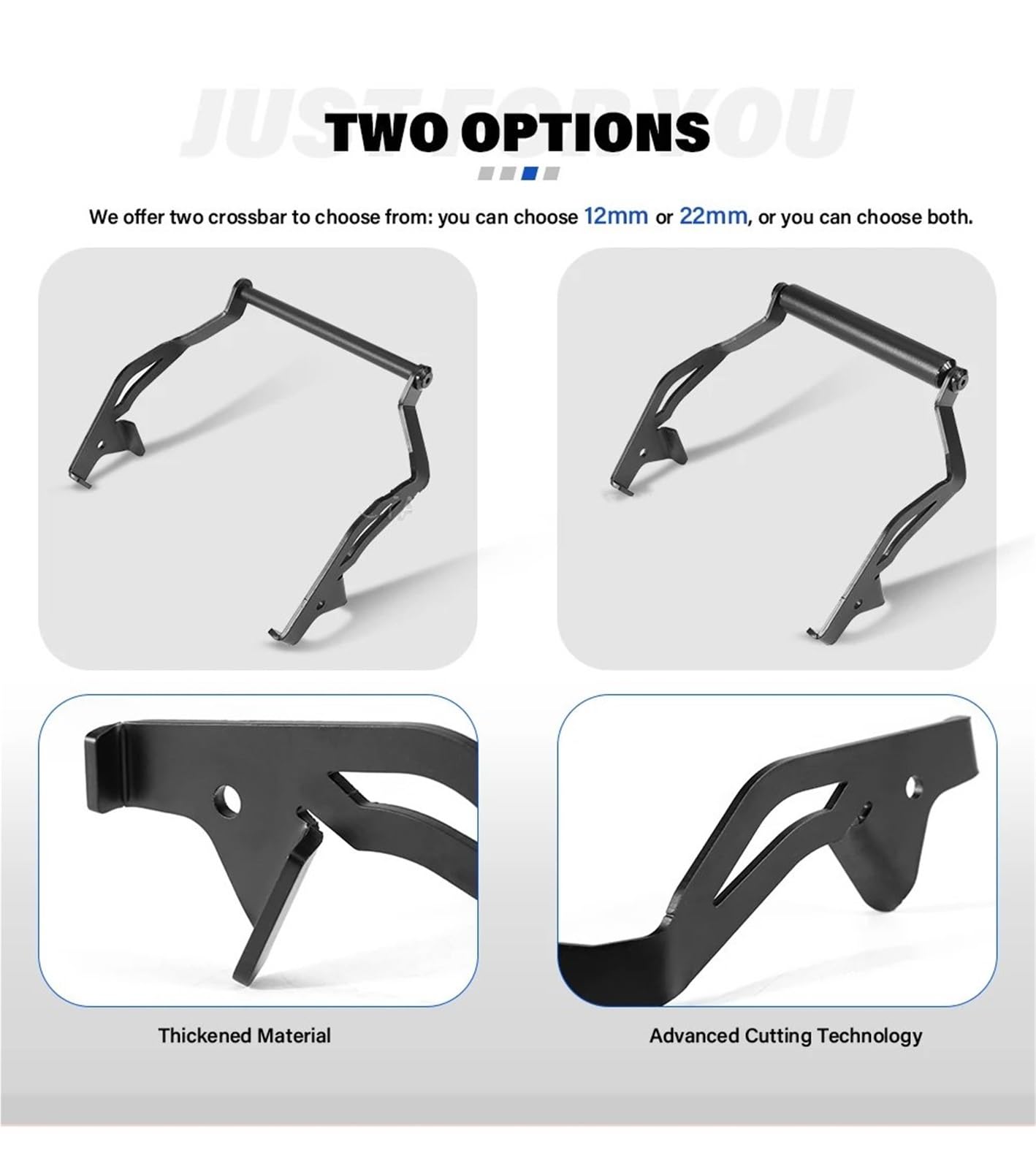 Moto GPS Staffa Navigazione Per NC750X NC 750X 2025-Supporto Per Piastra Di Navigazione Per Supporto Per Smartphone GPS Per Moto Supporto Per Parabrezza Supporto Per Navigatore GPS Per Moto(22mm.)