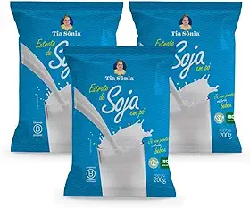 Tia Sônia, Kit Extrato Leite de Soja Pó Solúvel 200g cada Tia Sônia