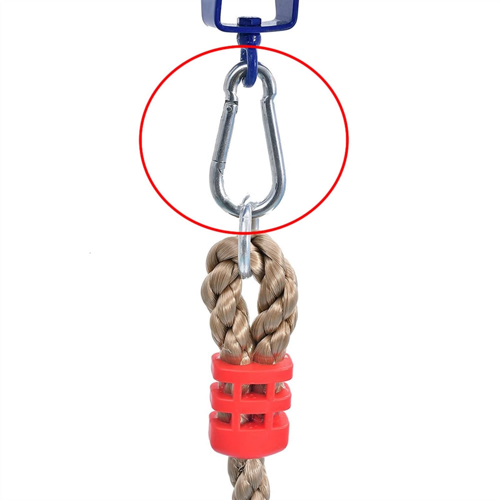Karabinki z blokadą. 80 * 8mm Wytrzymały Karabinek Sprężynowy Karabinek EDC Klamra Bezpieczeństwa Do Wspinaczki Sport Joga Hamak Huśtawka Breloki Utrzymuje Do 230 kg(3 Pieces)