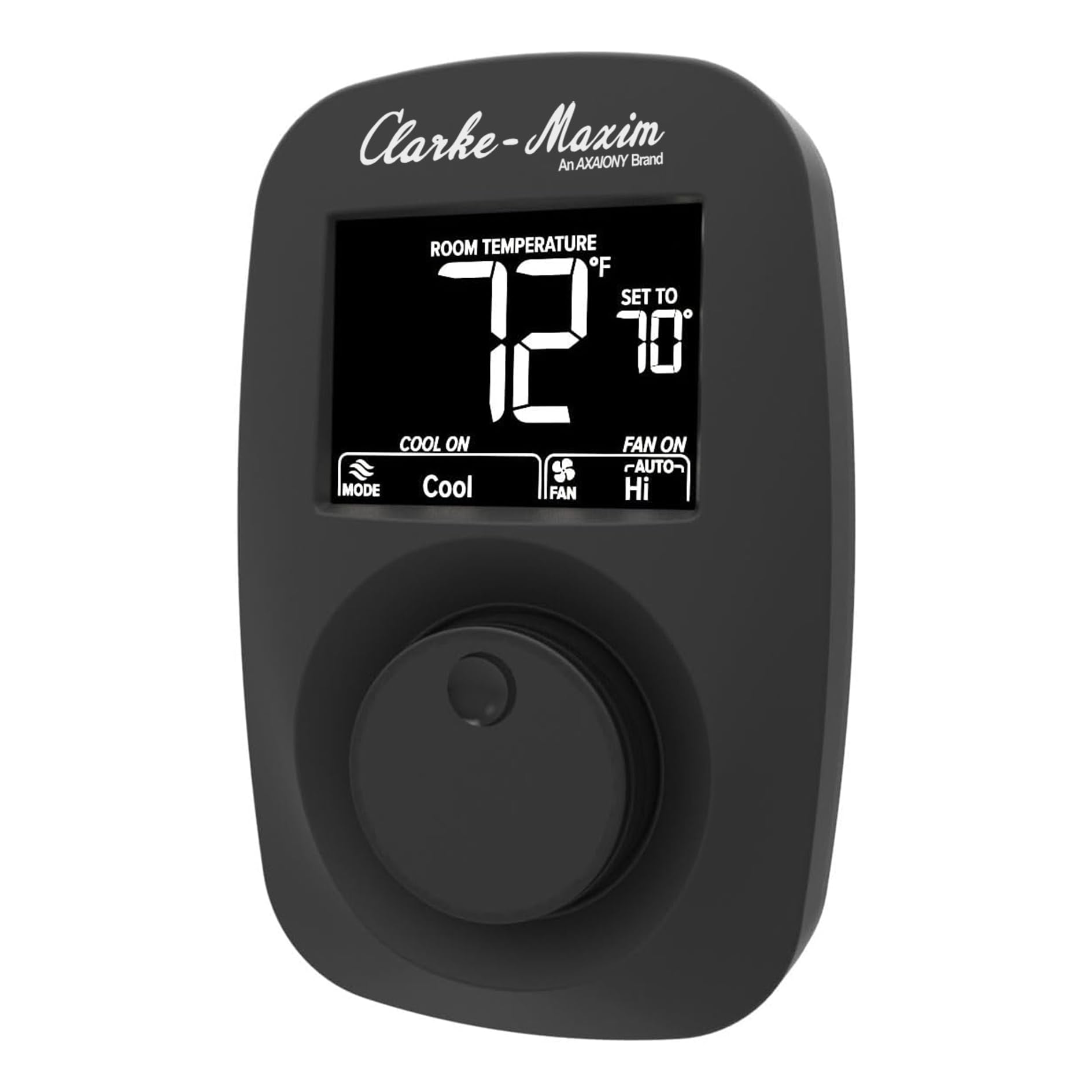 9420A382 Thermostat mural numérique – Chauffage et refroidissement 12 V, vitesse du ventilateur et contrôle du système, noir, bornes faciles à connecter