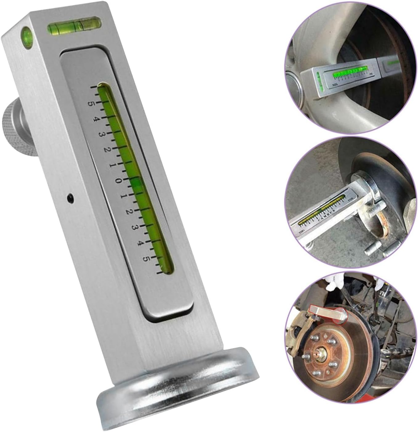 Premium Wheel Alignment Magnetic Gauge Tool Horizontal Angle Meter Camber Setting Aid Tool for Cars High Precision Positioning with Strong Magnetic Base Automotive Alignment Tool