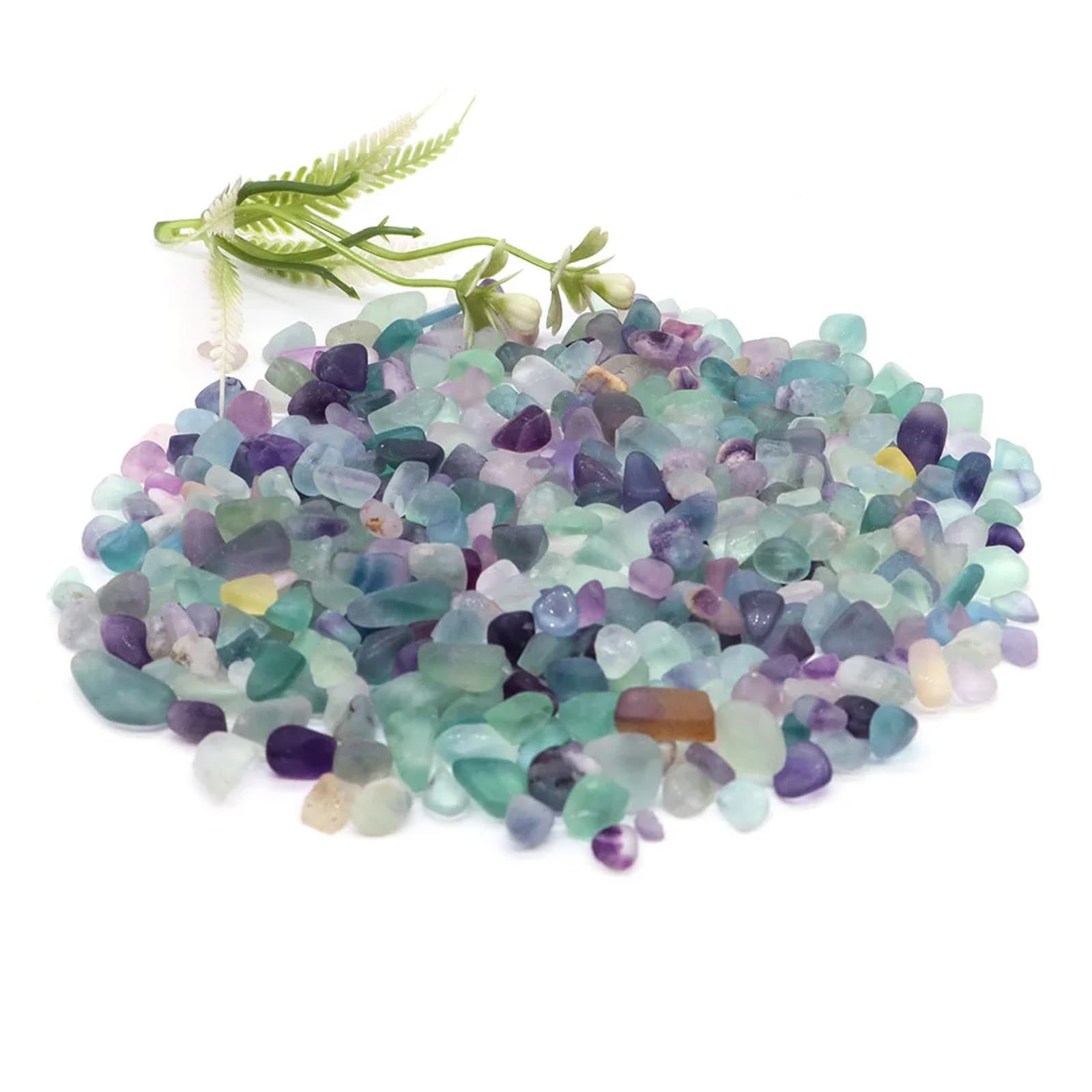 Naturalny podłoże kwarcowe do akwariów, Akwarium Żwir Kryształy Kamienie kwarcowe Multicolor 1-10mm 20g 50g 100g(Color 26,100g)