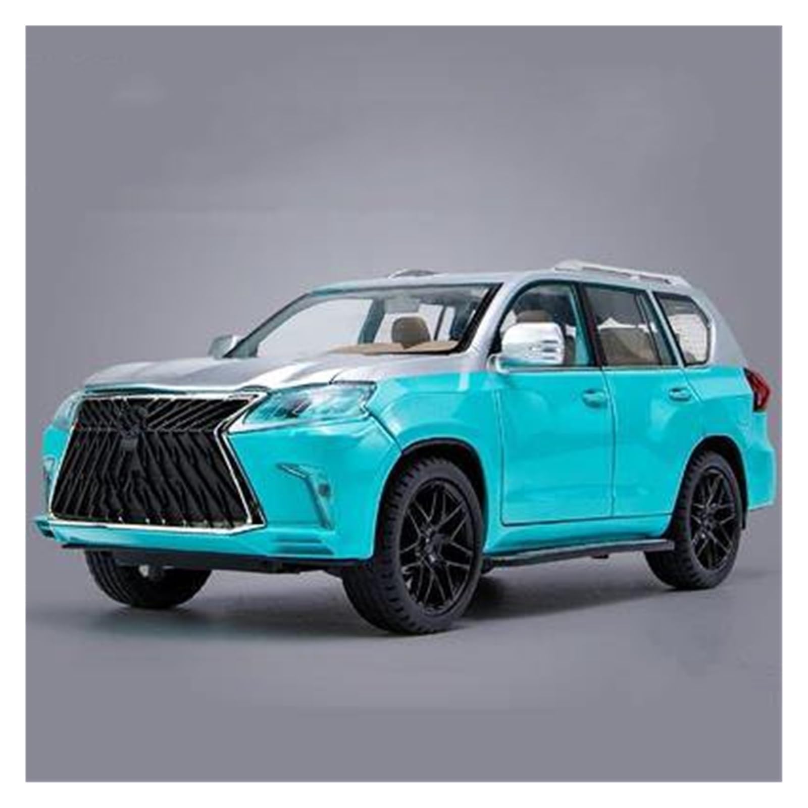 UIFCOG Die Cast Collectible Car Model 1:18 For Lexus LX570 Car Alloy Collectible Diecast Model(Blue)