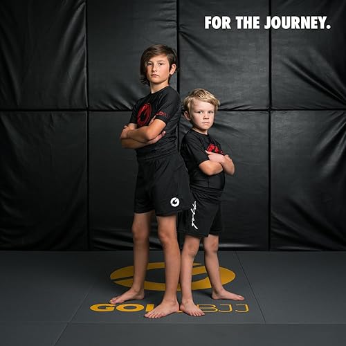 Miniatura 4 de Gold BJJ Pantalones cortos de Jiu Jitsu para niños, ligeros para lucha juvenil, para artes marciales, lucha, boxeo y artes marciales mixtas