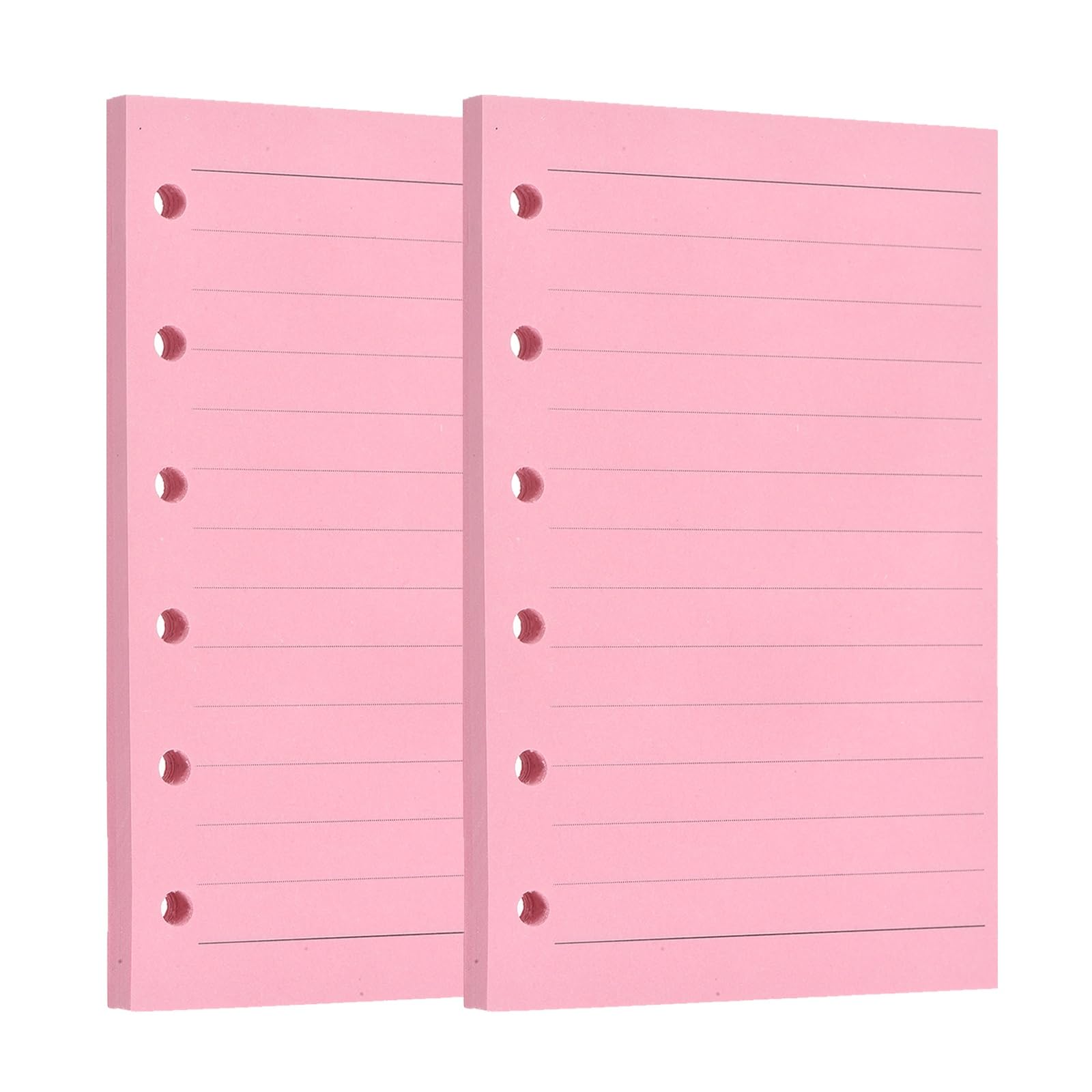 PATIKIL A7 Binder Ruled Refill Paper,120 Sheets/240 Pages, Pink