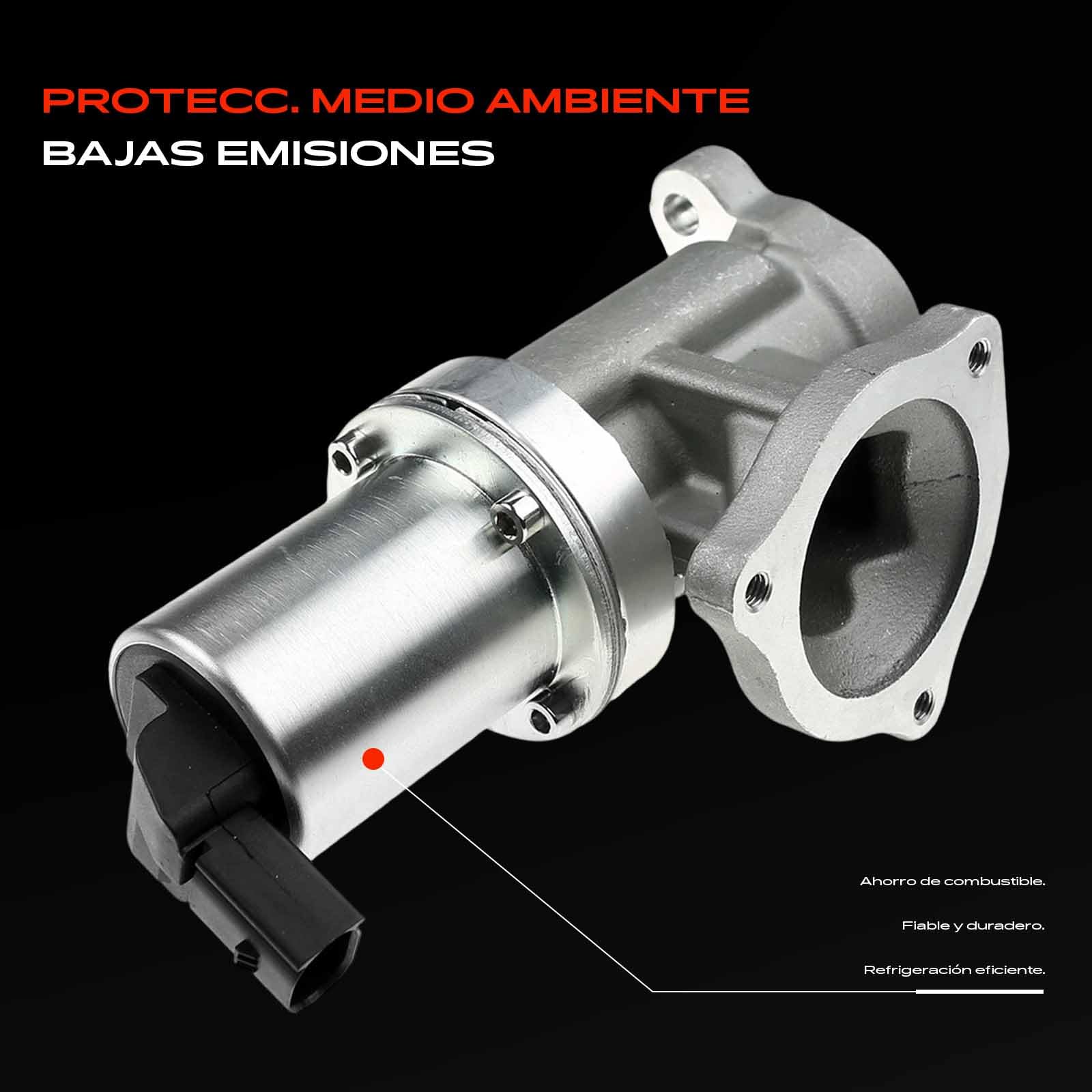 Frankberg recirculación de gases de escape con enfriador de válvula EGR | Compatible con: Cee'D SW ED, Santa Fe II CM, Magentis M.G, Carens III MPV ONU, Grandeza TG, i30 Estate FD, i30 FD