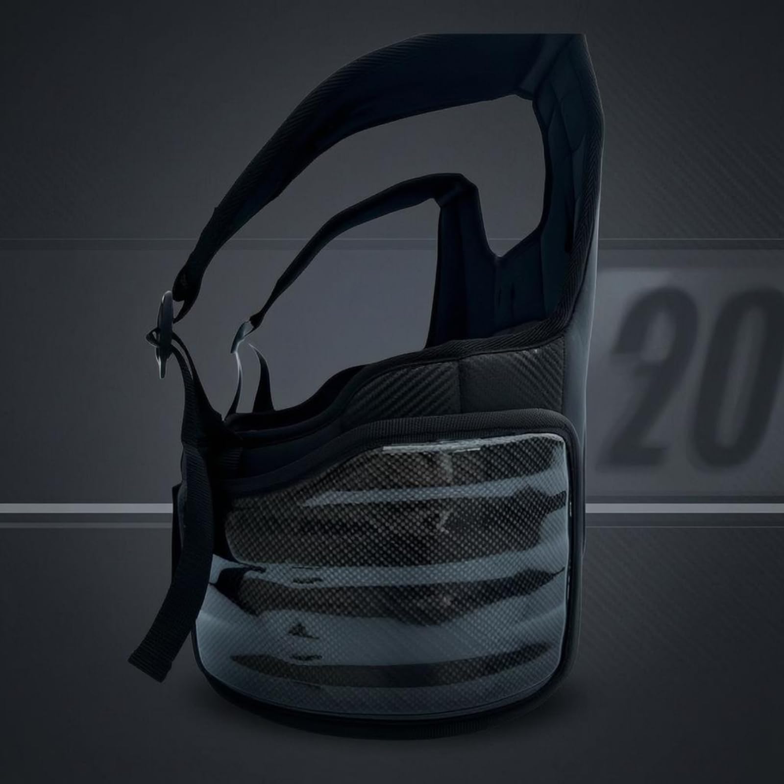 Equipo de Automovilismo Chaleco Antimpacto Deportivo Protector Pecho Dispersión de Impacto Diseño Confortable Adecuado para Entusiastas de Deportes de Motor , XL Busto 105-115 , Talla Única